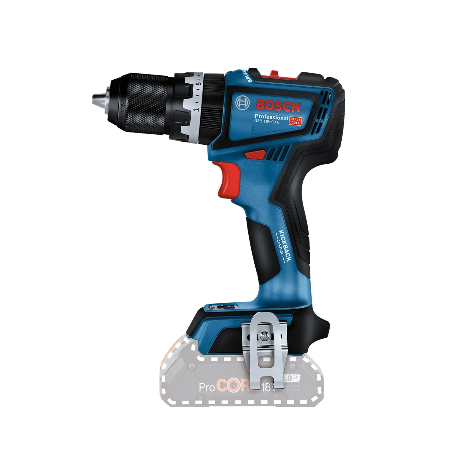 Rotomartillo Atornillador 1/2" GSB 18V-90 C — Bosch original Colombia