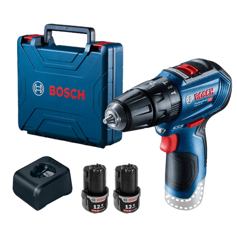 Rotomartillo Atornillador de Percusión 3/8" GSB 12V-30 — Bosch original Colombia