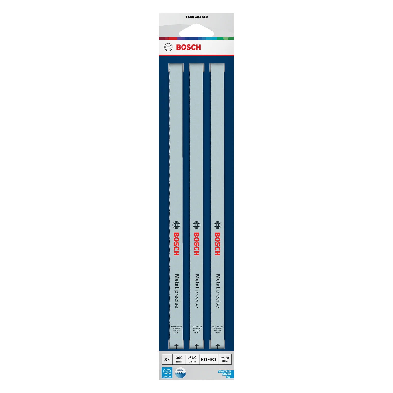 Sierra de arco 300mm Hojas 3-Pcs (TPI24) — Bosch original Colombia