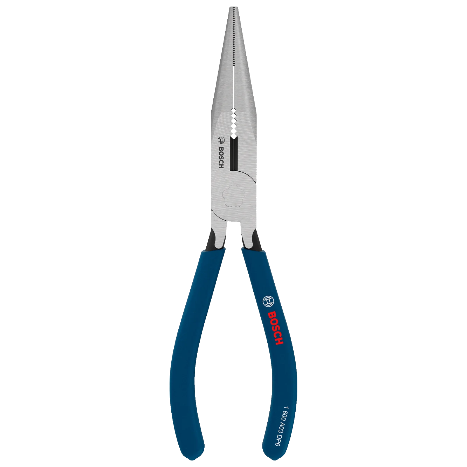 Alicate de punta larga 180mm mango goma — Bosch original Colombia