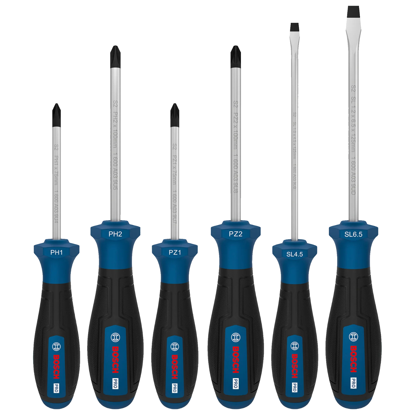 PRO Destornillador Juego PH/PZ/SL 6pzs — Bosch original Colombia