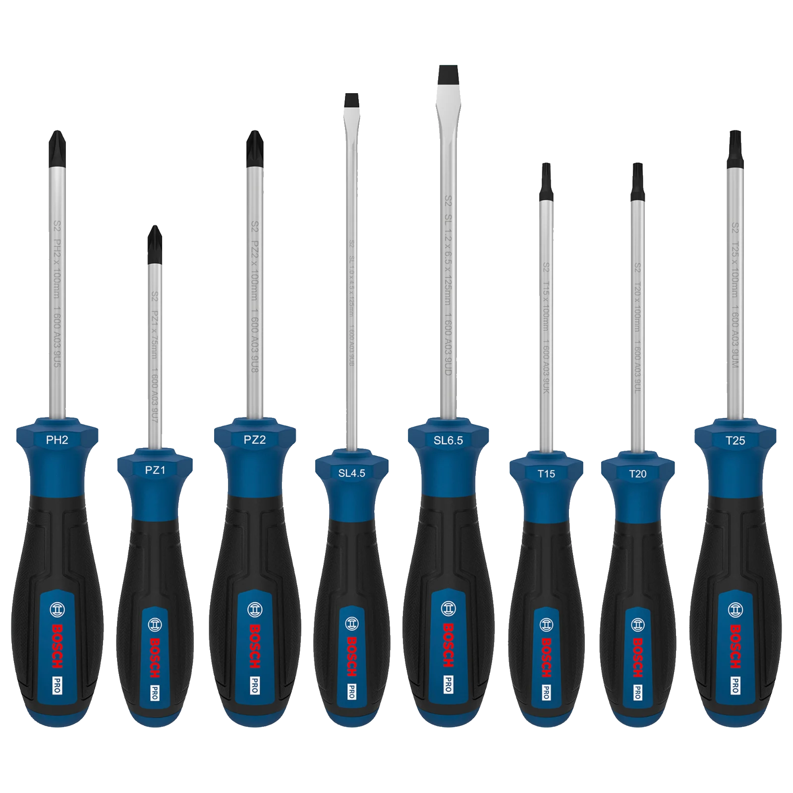 PRO DestornilladorJuego PH/PZ/SL/TX 8Pzs — Bosch original Colombia