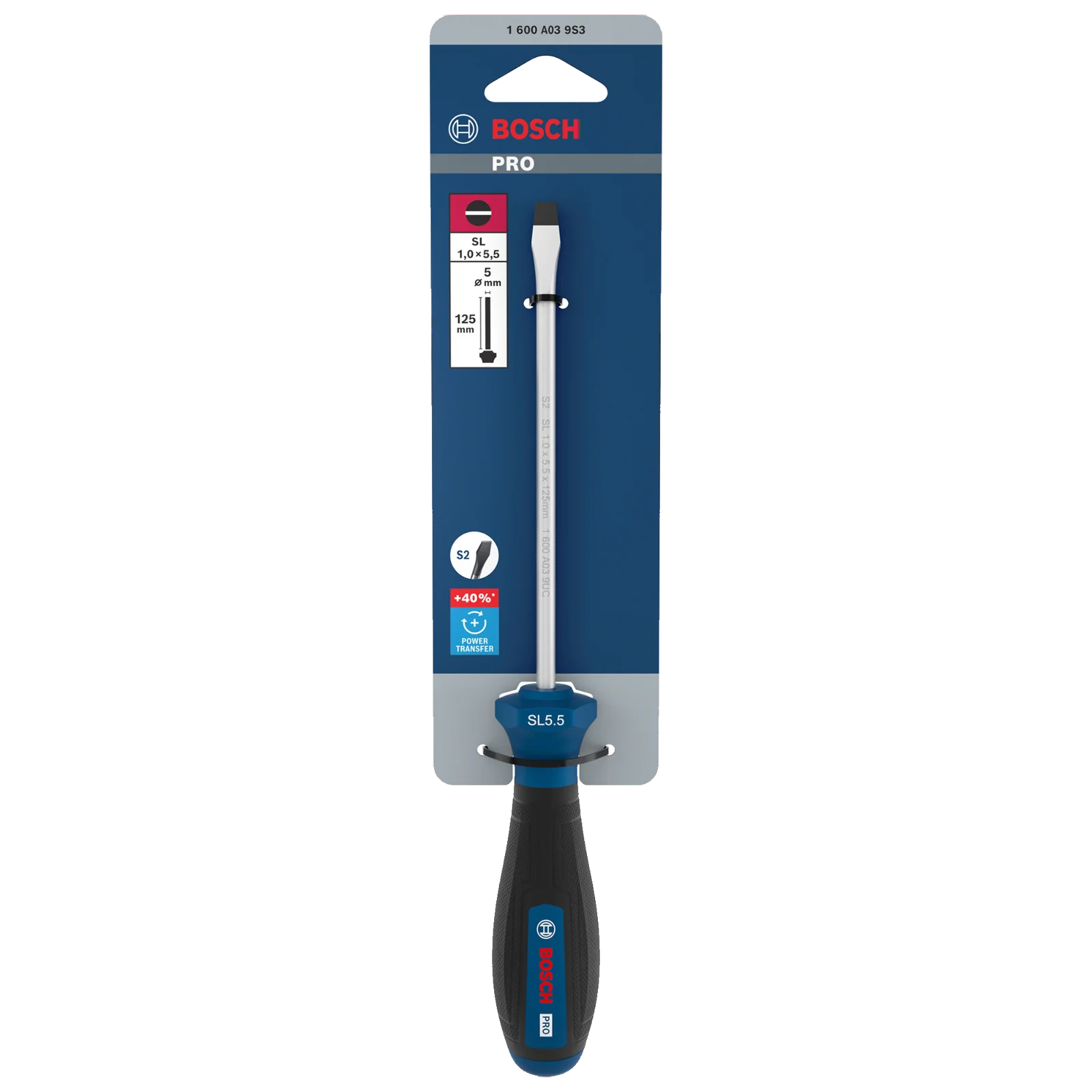 PRO Destornillador SL 1.0 x 5.5 x 125 mm — Bosch original Colombia