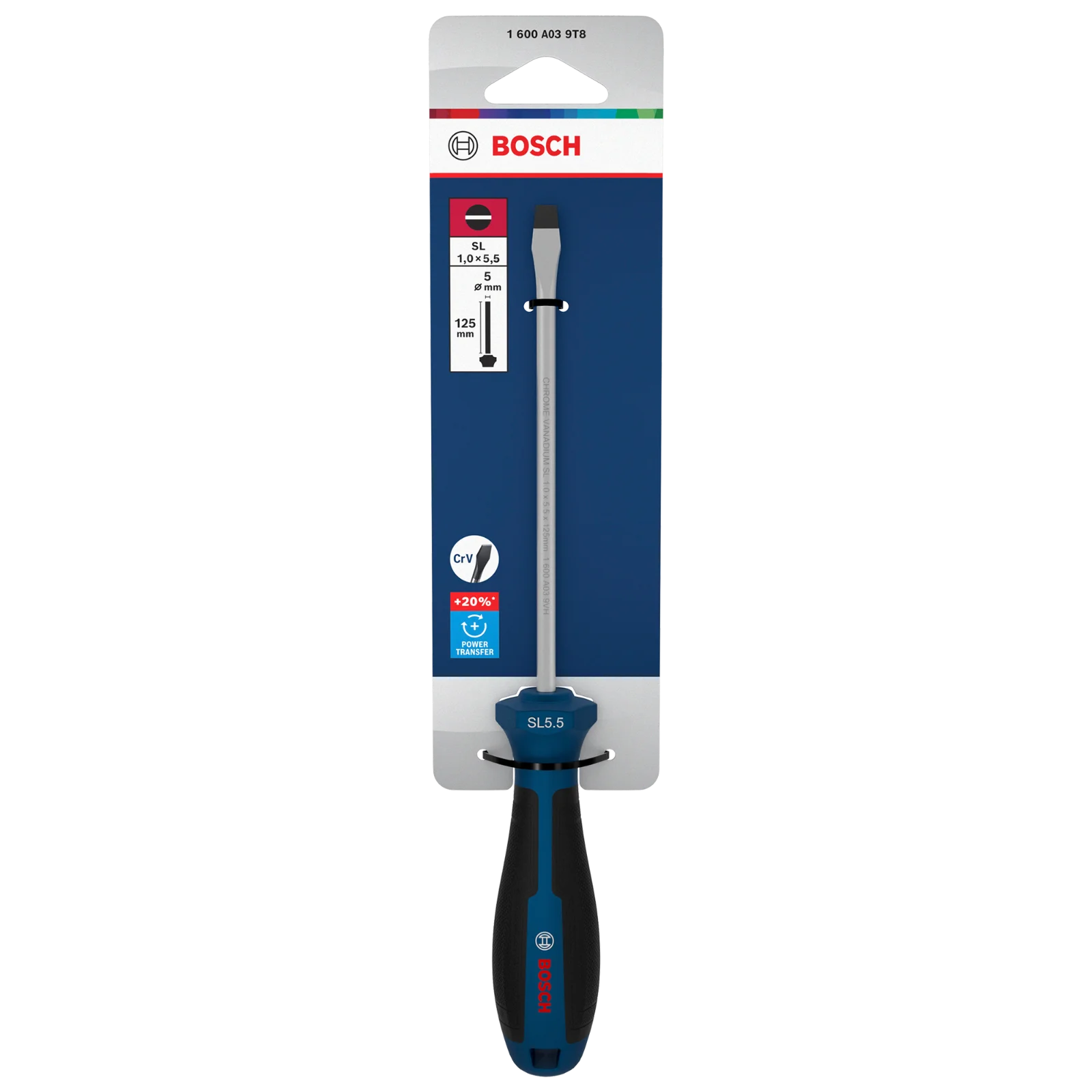 Destornillador SL 1.0 x 5.5 x 125 mm — Bosch original Colombia