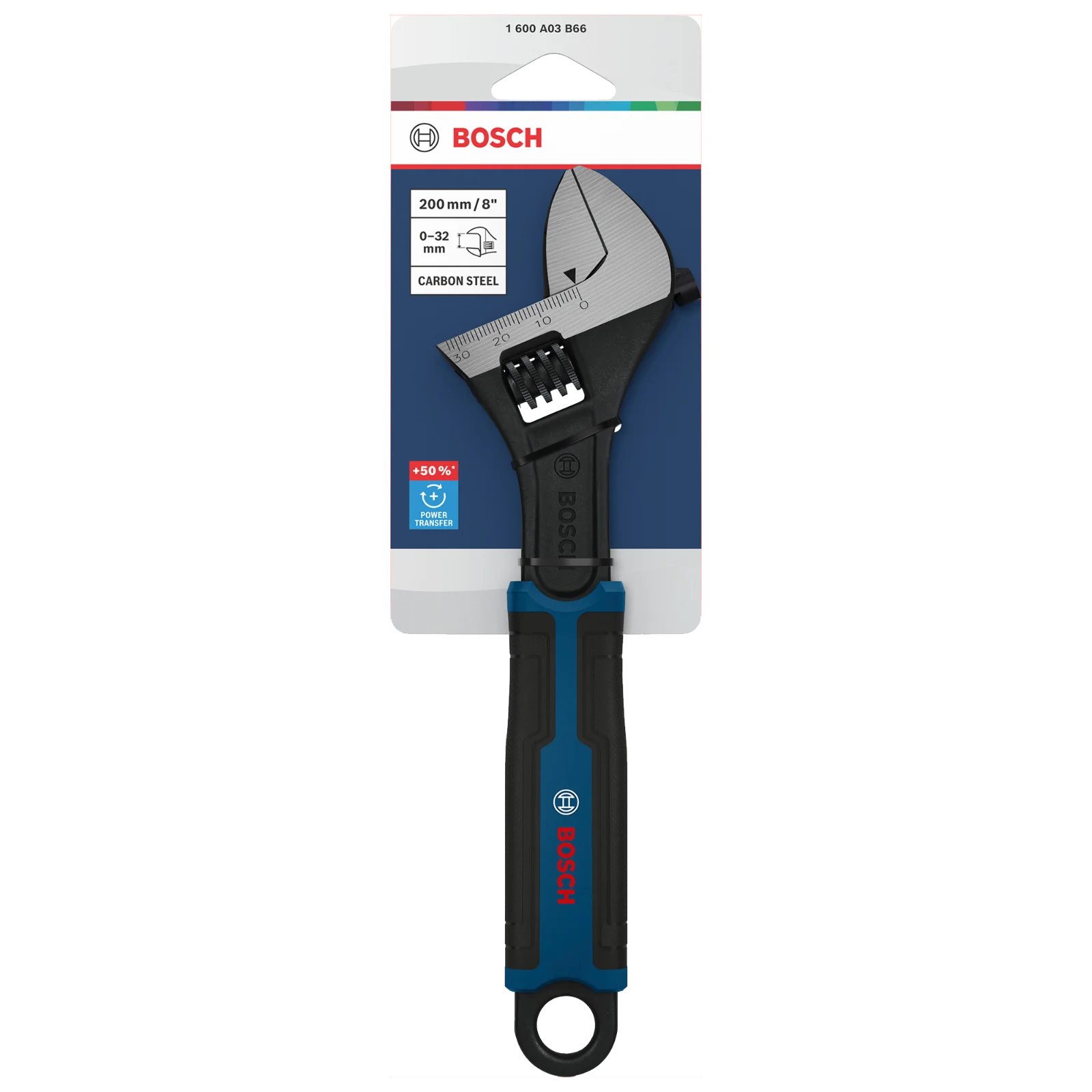 Llave ajustable 200 mm / 8" — Bosch original Colombia