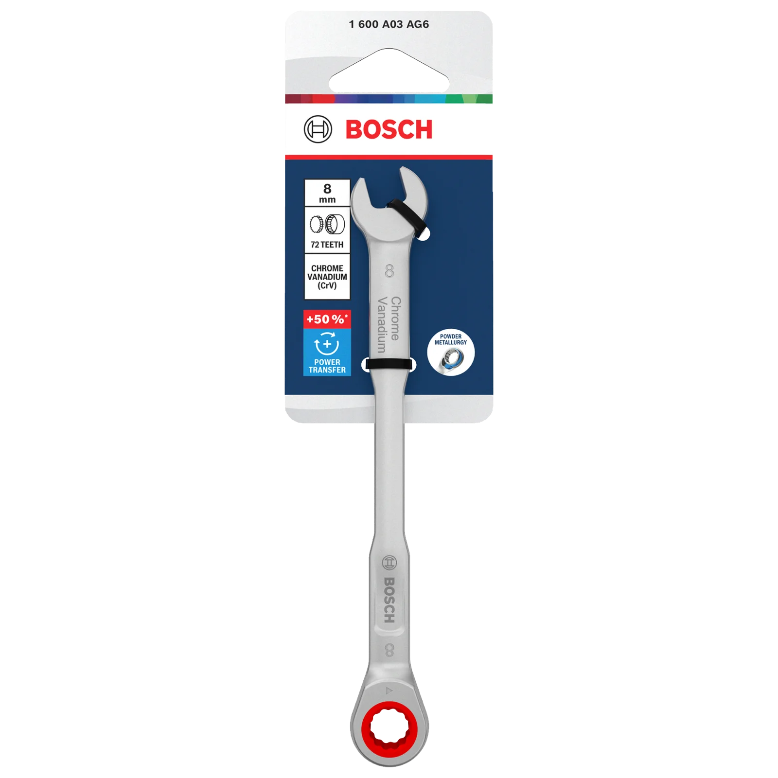 Carraca Llave combinada 8 mm — Bosch original Colombia