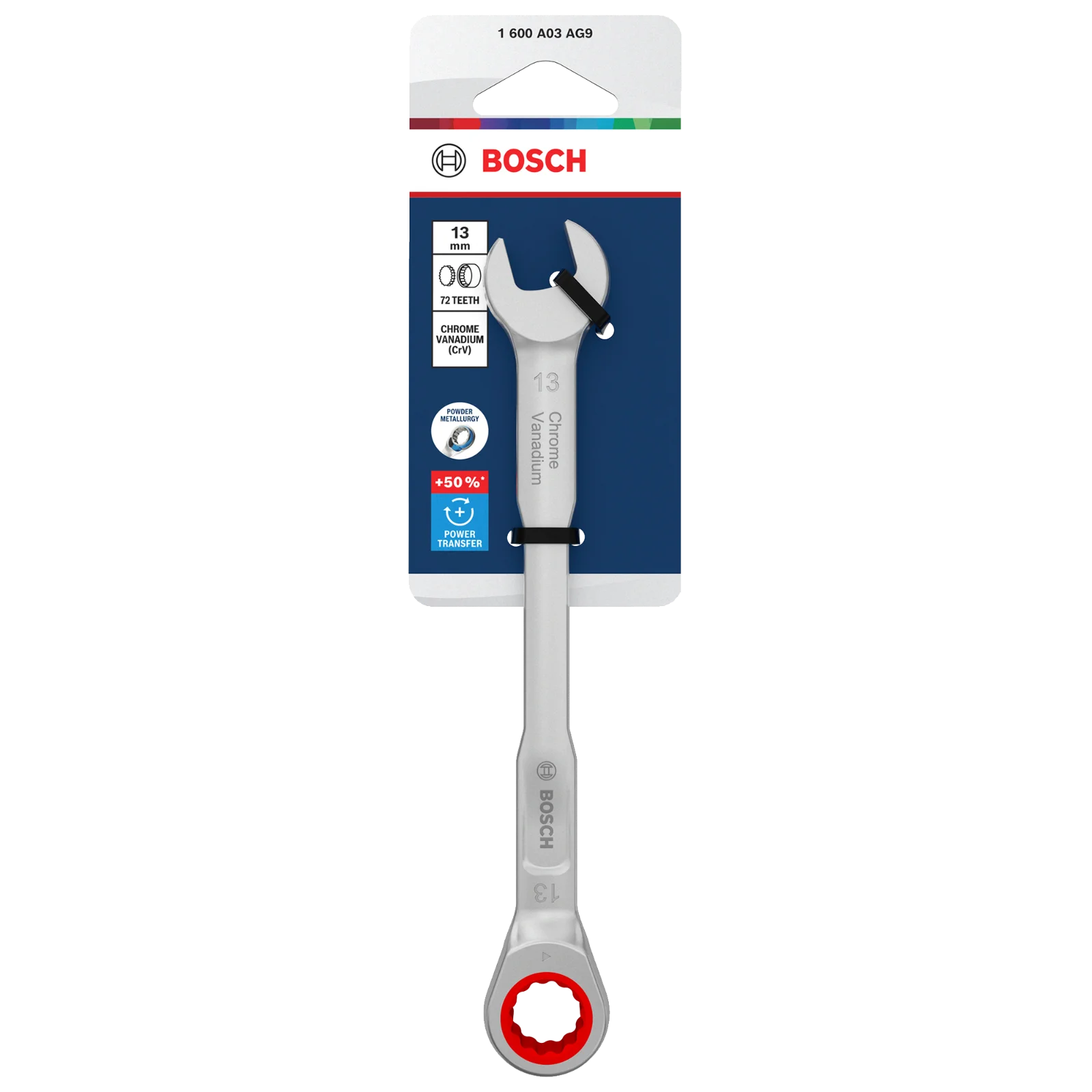Carraca Llave combinada 13 mm — Bosch original Colombia