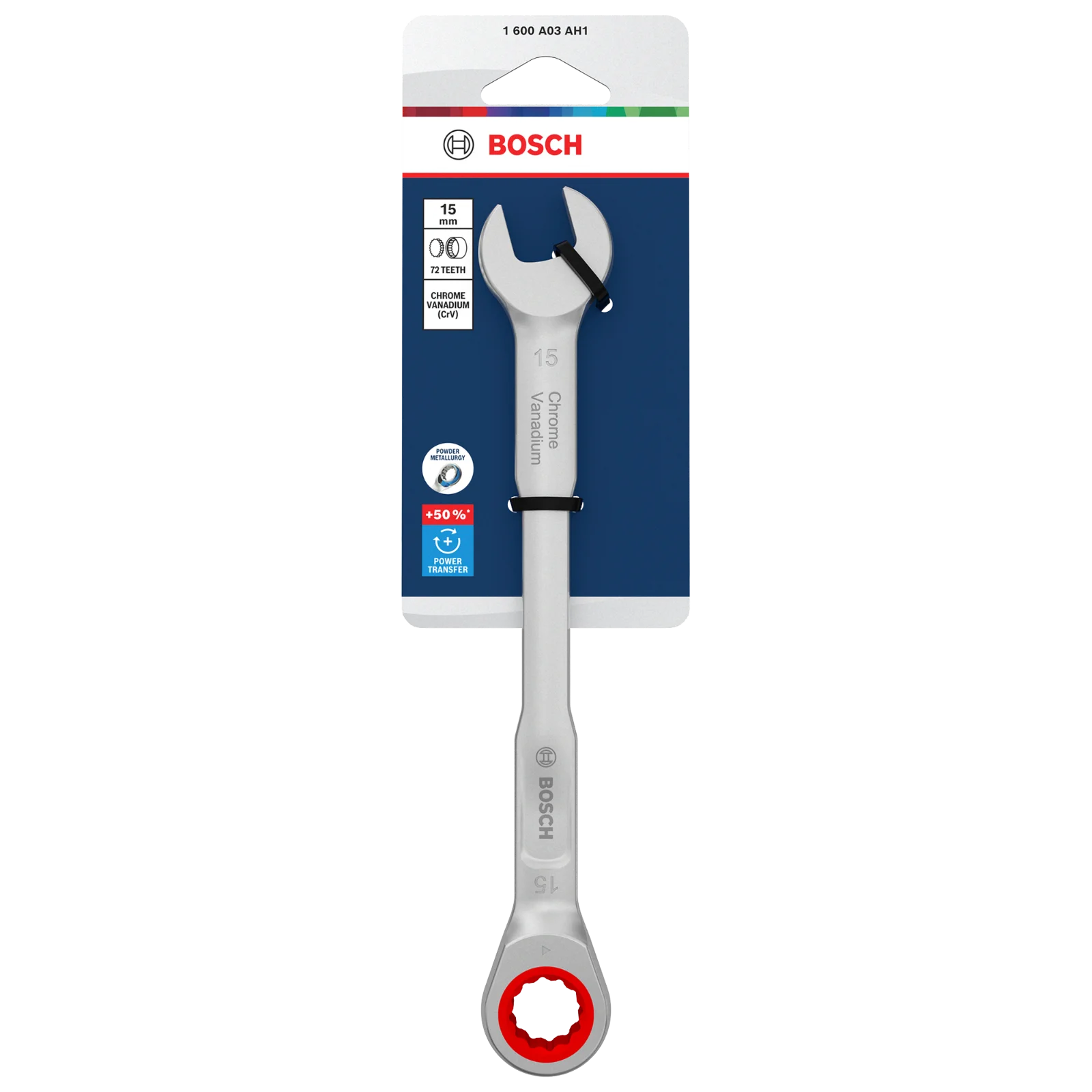 Carraca Llave combinada 15 mm — Bosch original Colombia