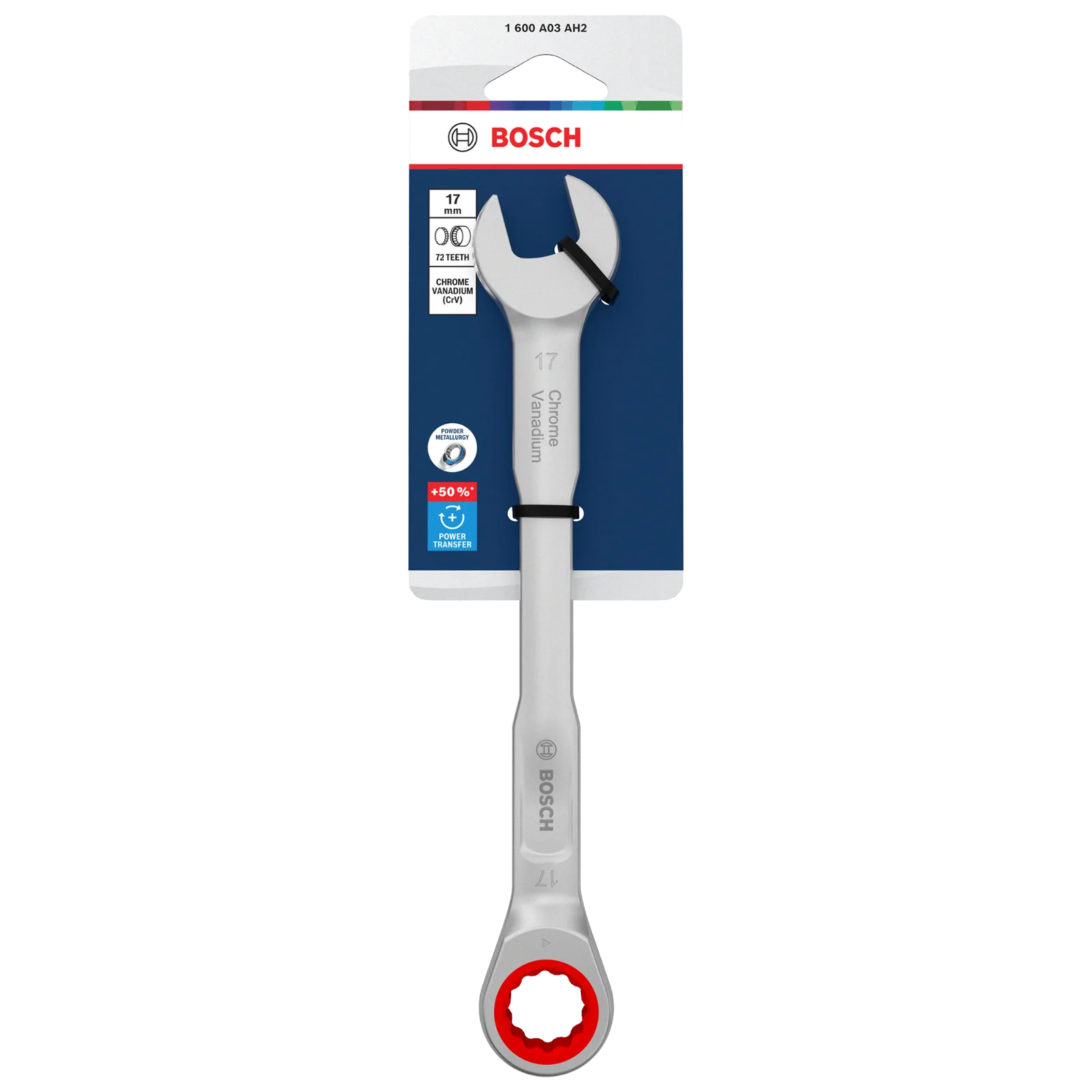 Carraca Llave combinada 17 mm — Bosch original Colombia