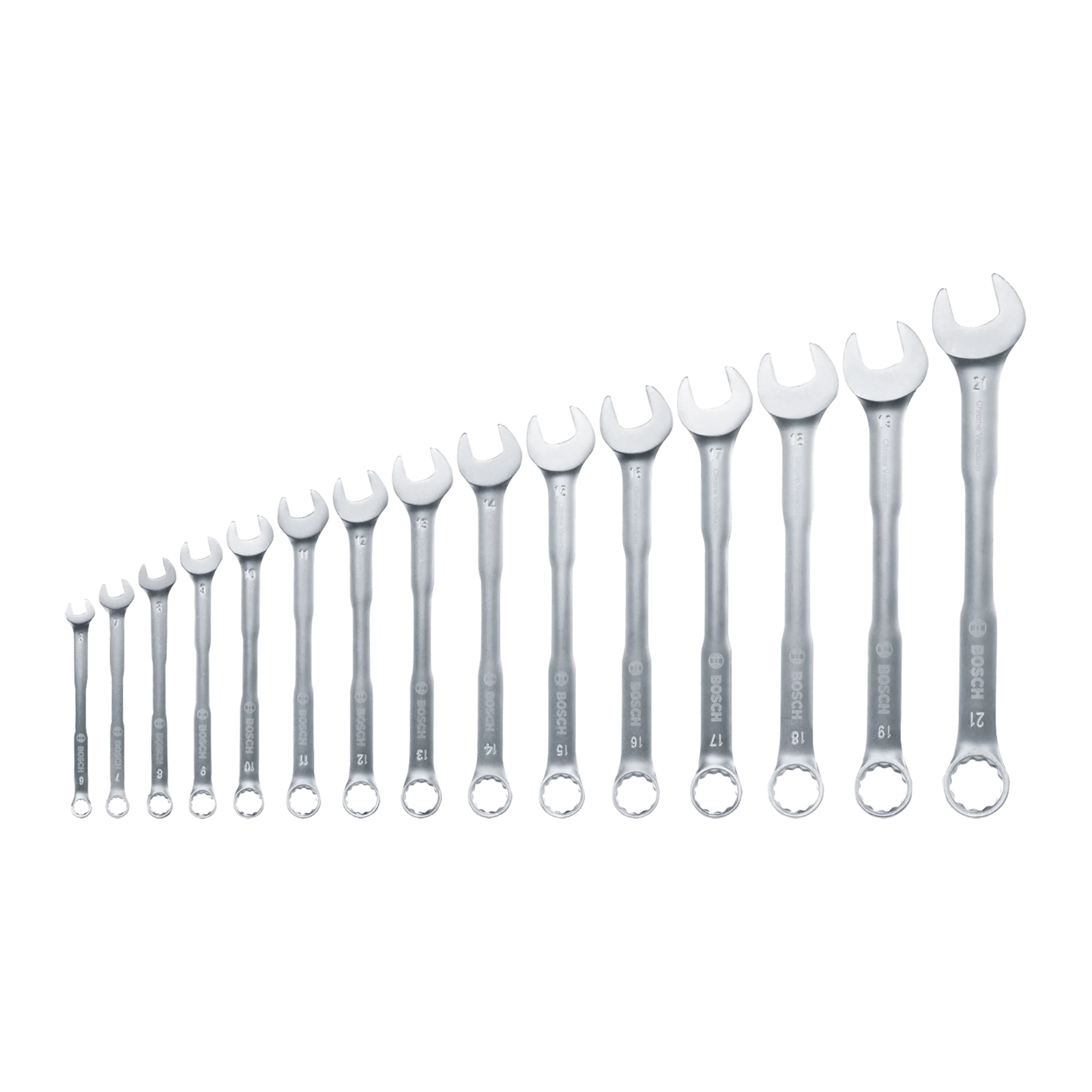Llave Carraca combinada (6-21mm ) 15pzs — Bosch original Colombia
