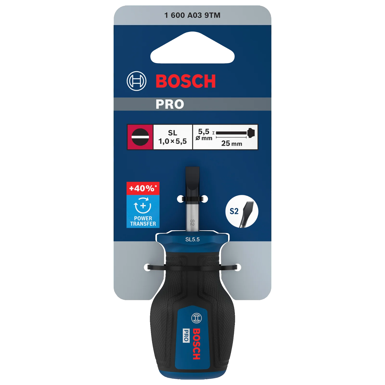 PRO Corto Destornillador SL 1.0x5.5x25mm — Bosch original Colombia