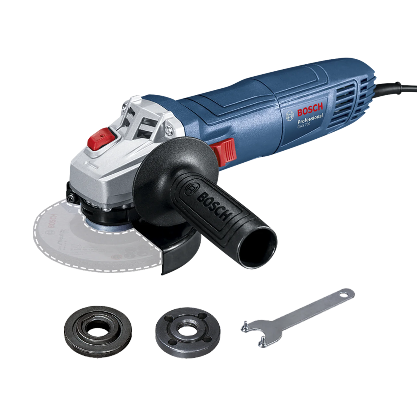 Amoladora Angular 4 1/2" y 5" GWS 700 — Bosch original Colombia