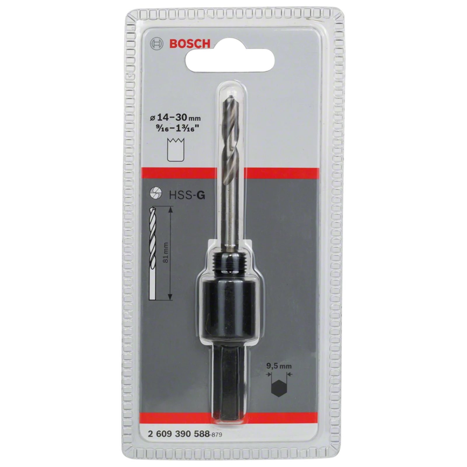 Soporte HEX 9,5mm con Broca Guía HSS-G 6,35x81mm — Bosch original Colombia
